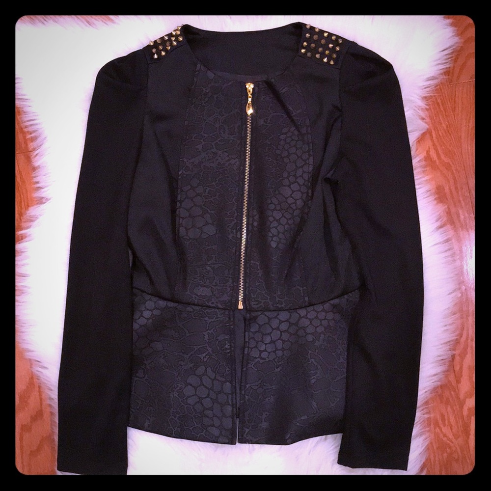 Black studded jacket